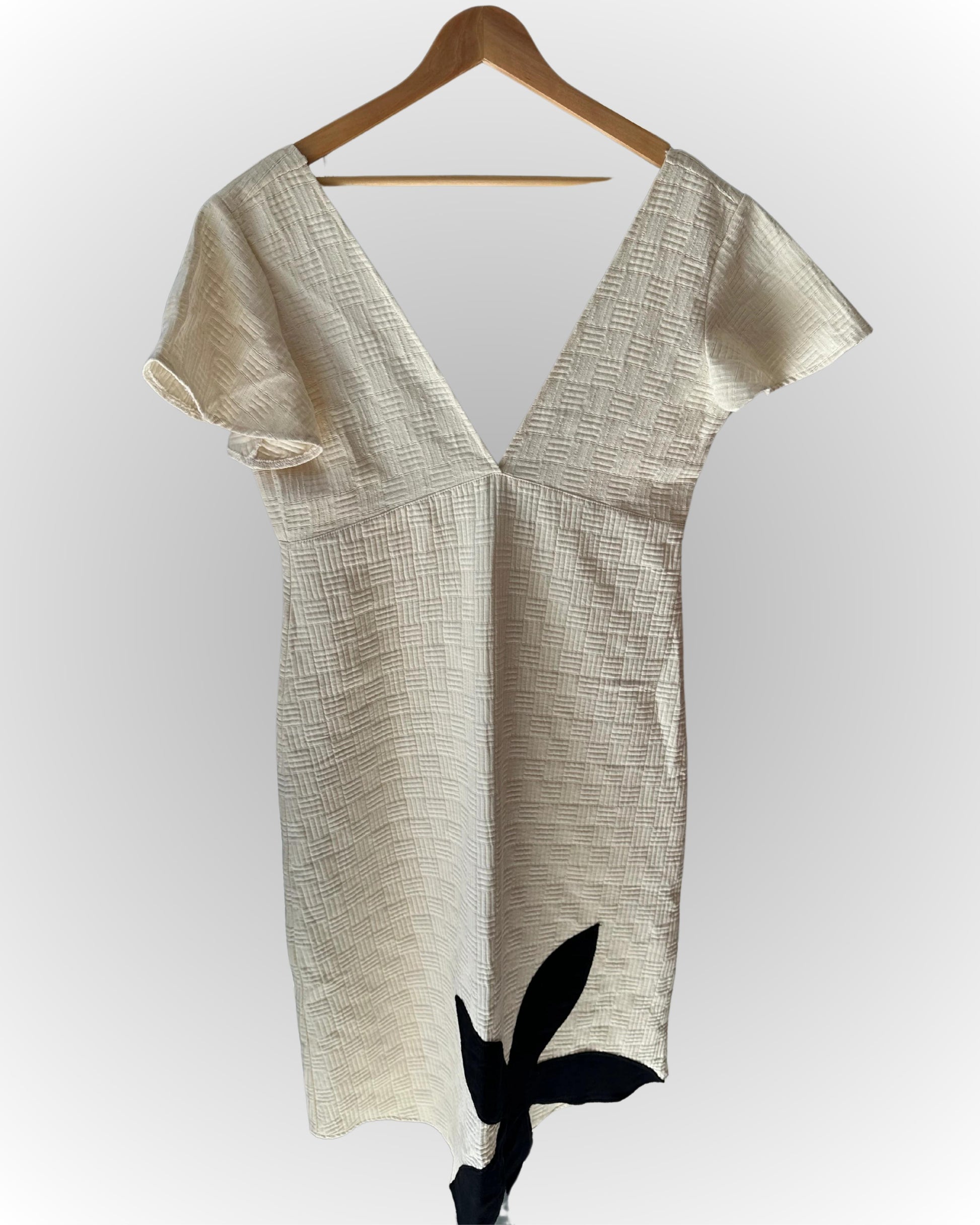 NALIMO Cotton Long Skirt with Brown Flower