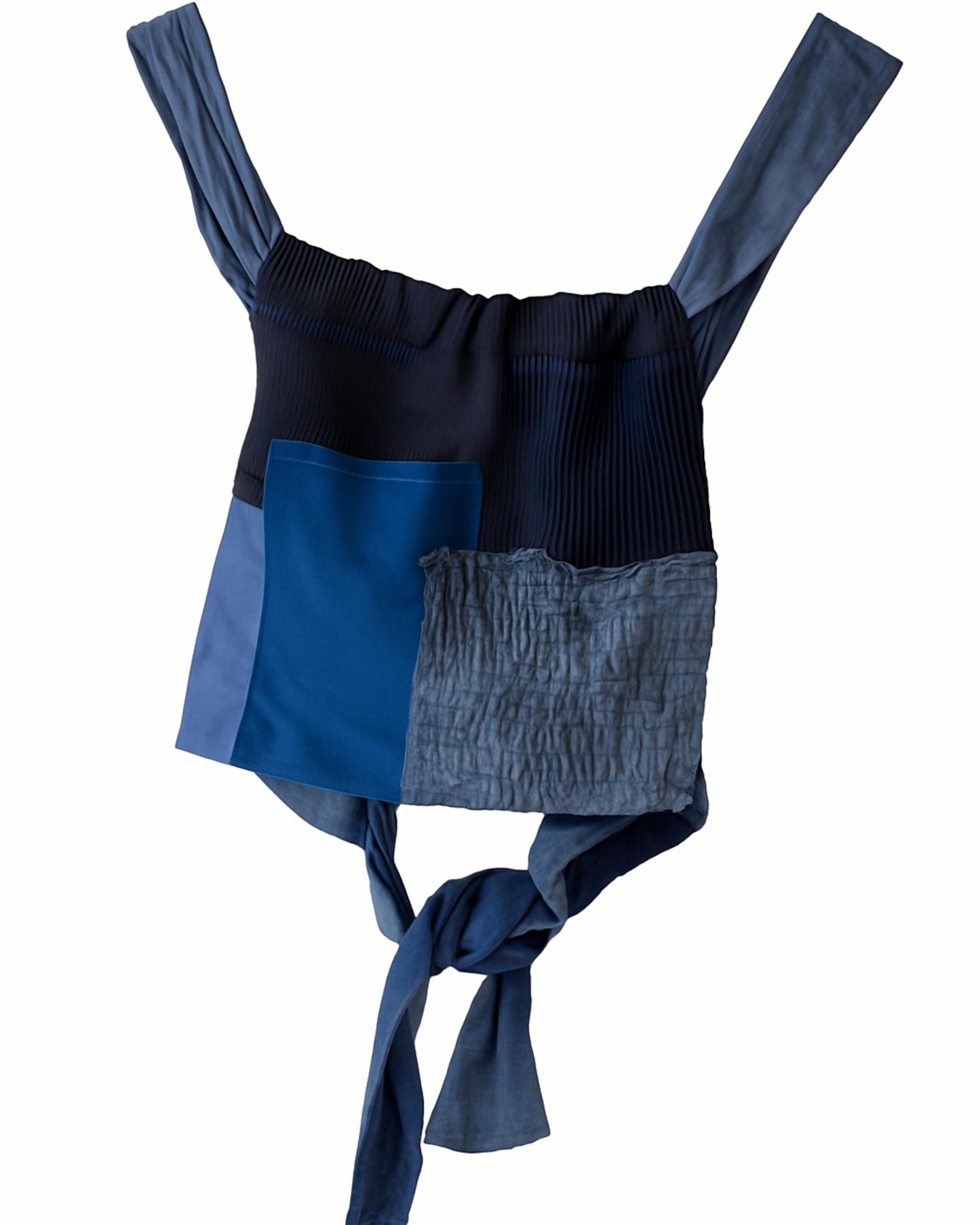 Blue Puzzle Cropped Top