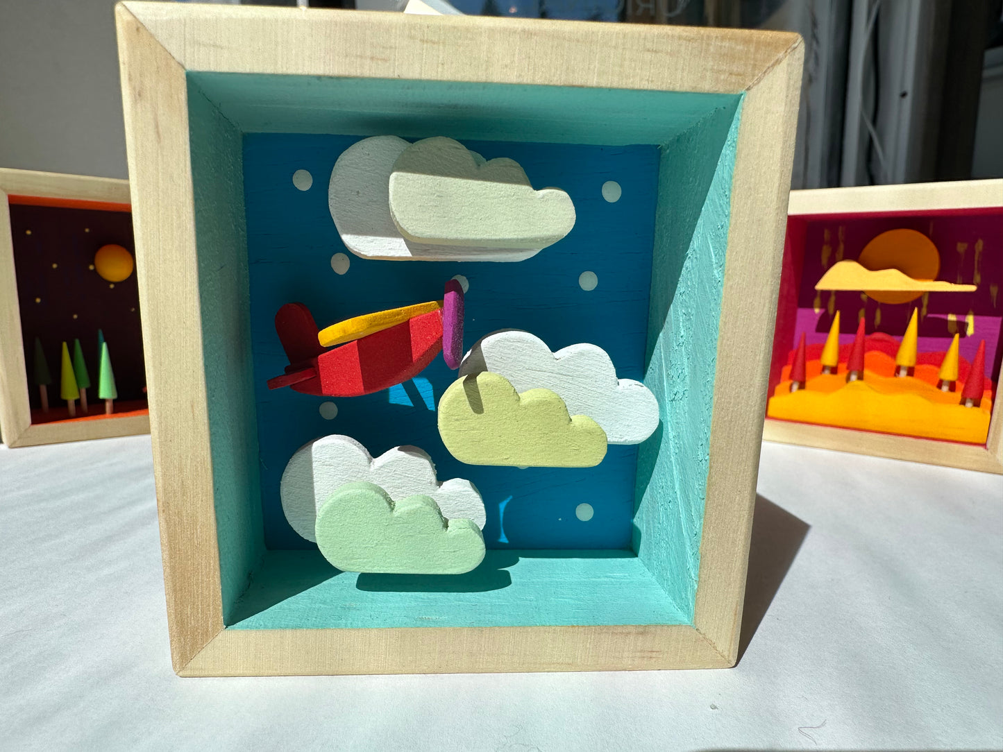 3D COLORFUL, TINY, WOOD LANDSCAPE CREATIONS