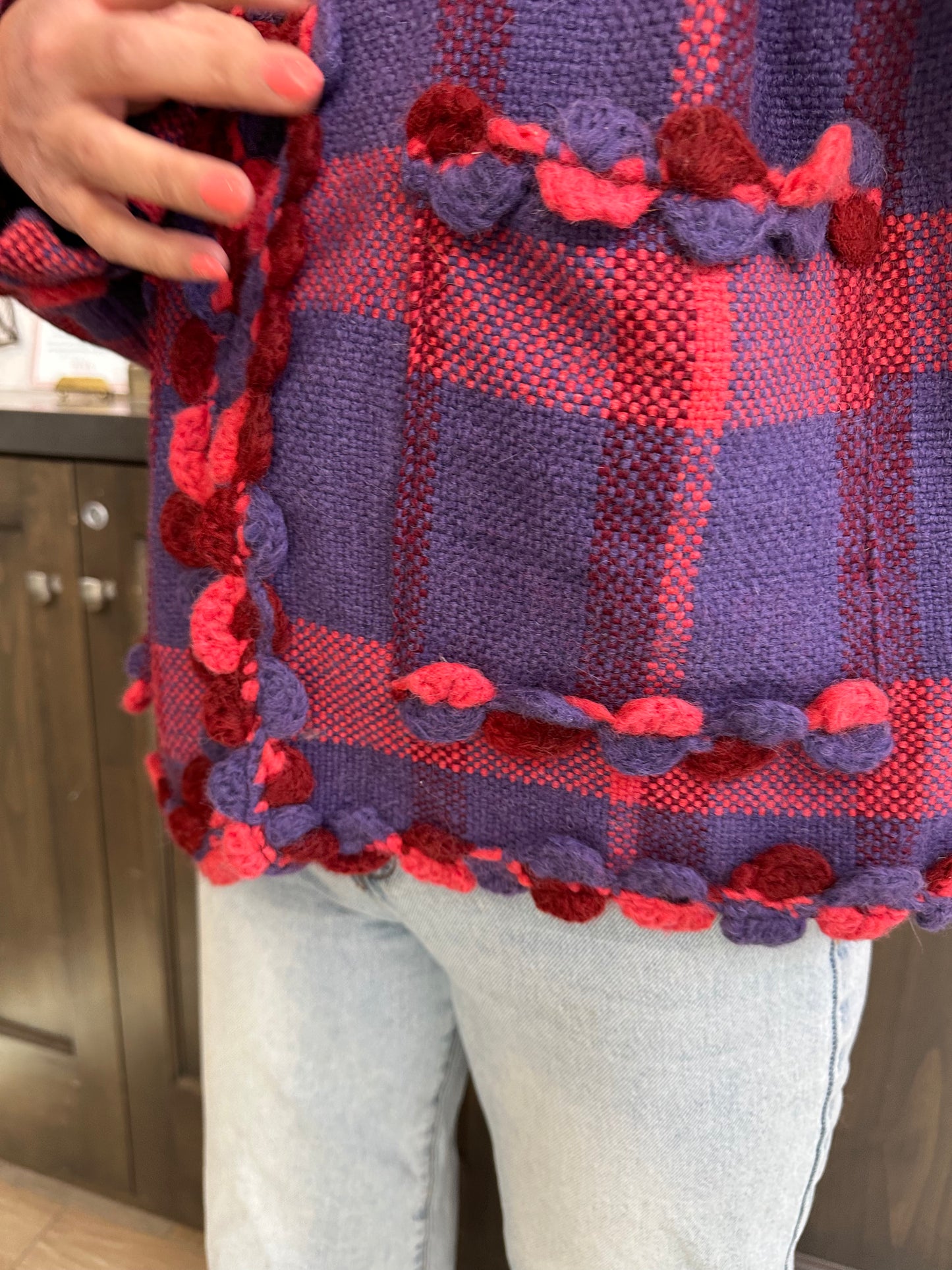 #8 Bordes - Cuadro / Purpura Tom Cherry - Baby Alpaca Jacket