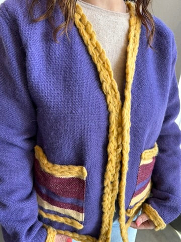 #8 Bordes - LLano / Purpura - Baby Alpaca Jacket