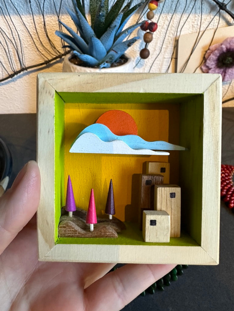 3D COLORFUL, TINY, WOOD LANDSCAPE CREATIONS