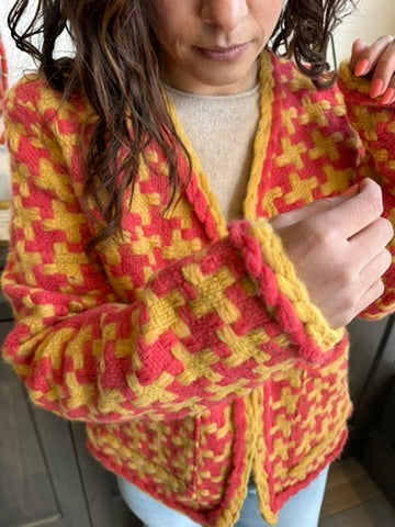 #8 Bordes - Pie de Pule / Tom Cherry Maiz - Baby Alpaca Jacket