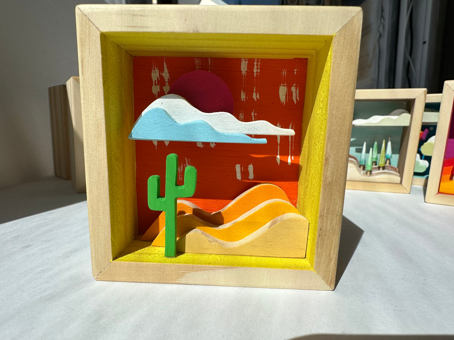 3D COLORFUL, TINY, WOOD LANDSCAPE CREATIONS