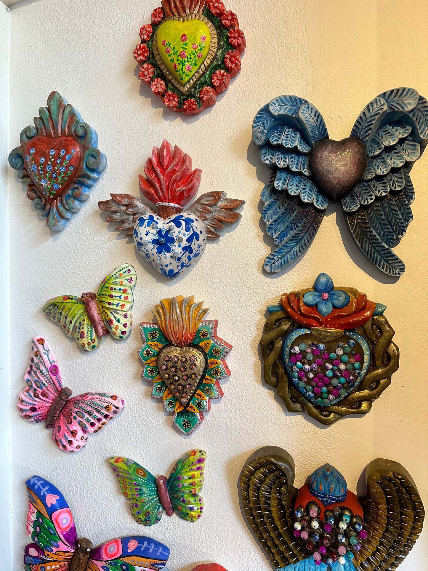 CARVED IN WOOD & HAND PAINTED WALL DECOR COLLECTION