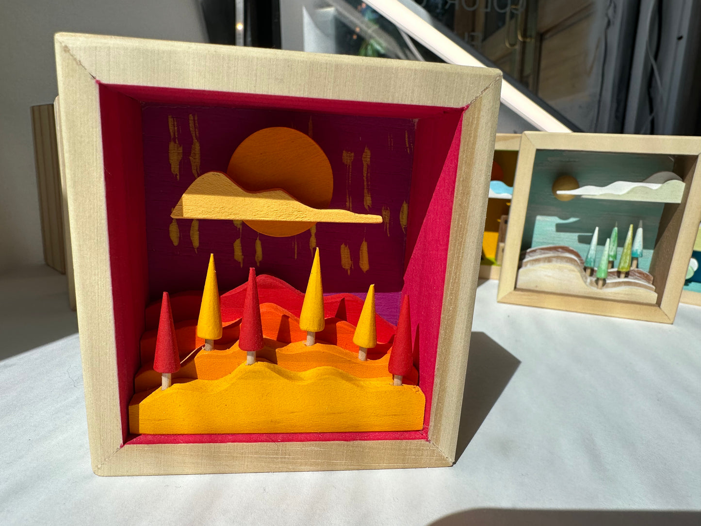 3D COLORFUL, TINY, WOOD LANDSCAPE CREATIONS