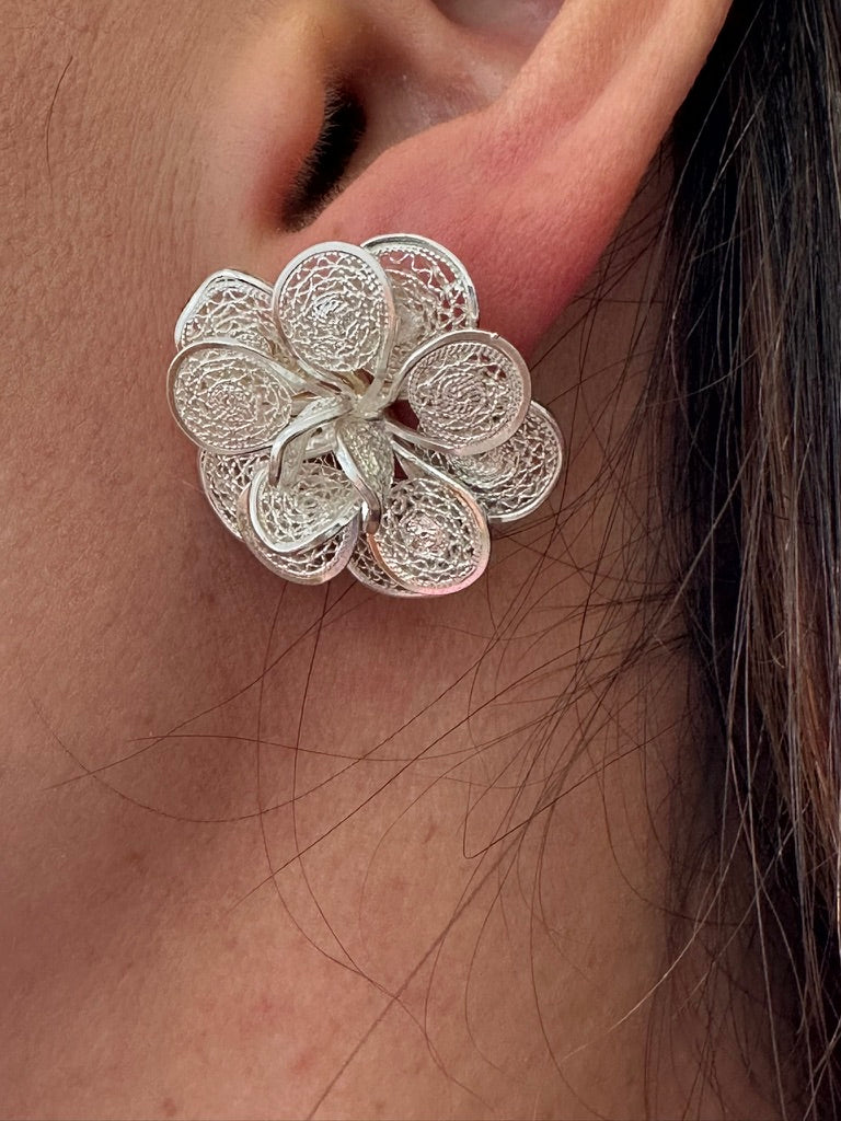 ROSA ROSITA- 975 Silver, Filigree Earring