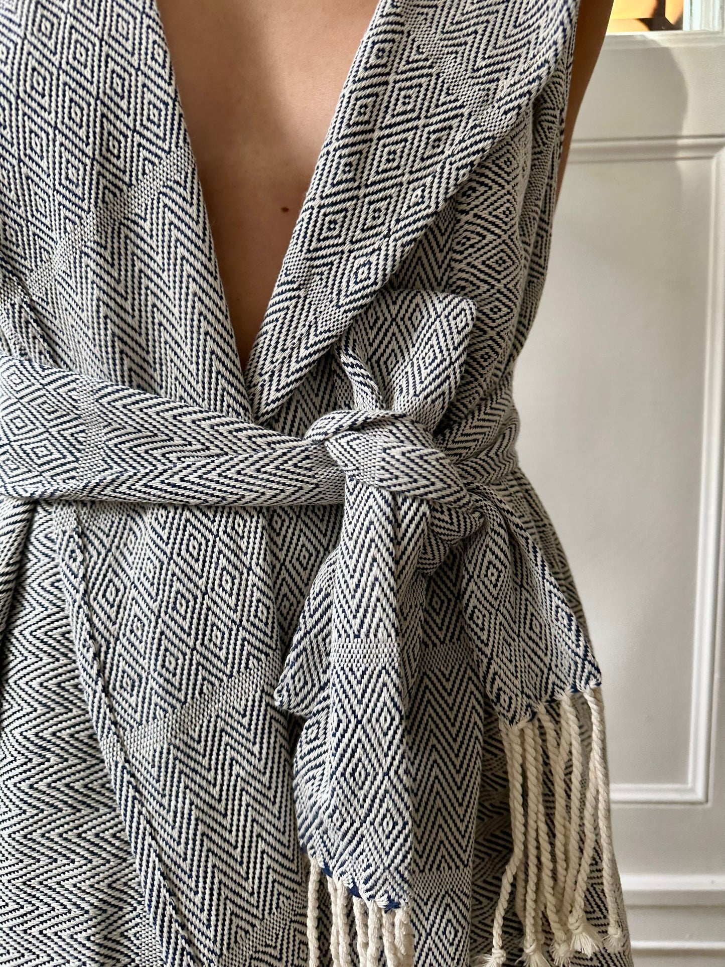 HANDMADE IN LOOM ALPACA WOOL CARDIGAN, piedad de mí