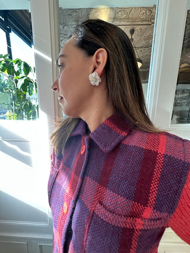 ROSA ROSITA- 975 Silver, Filigree Earring