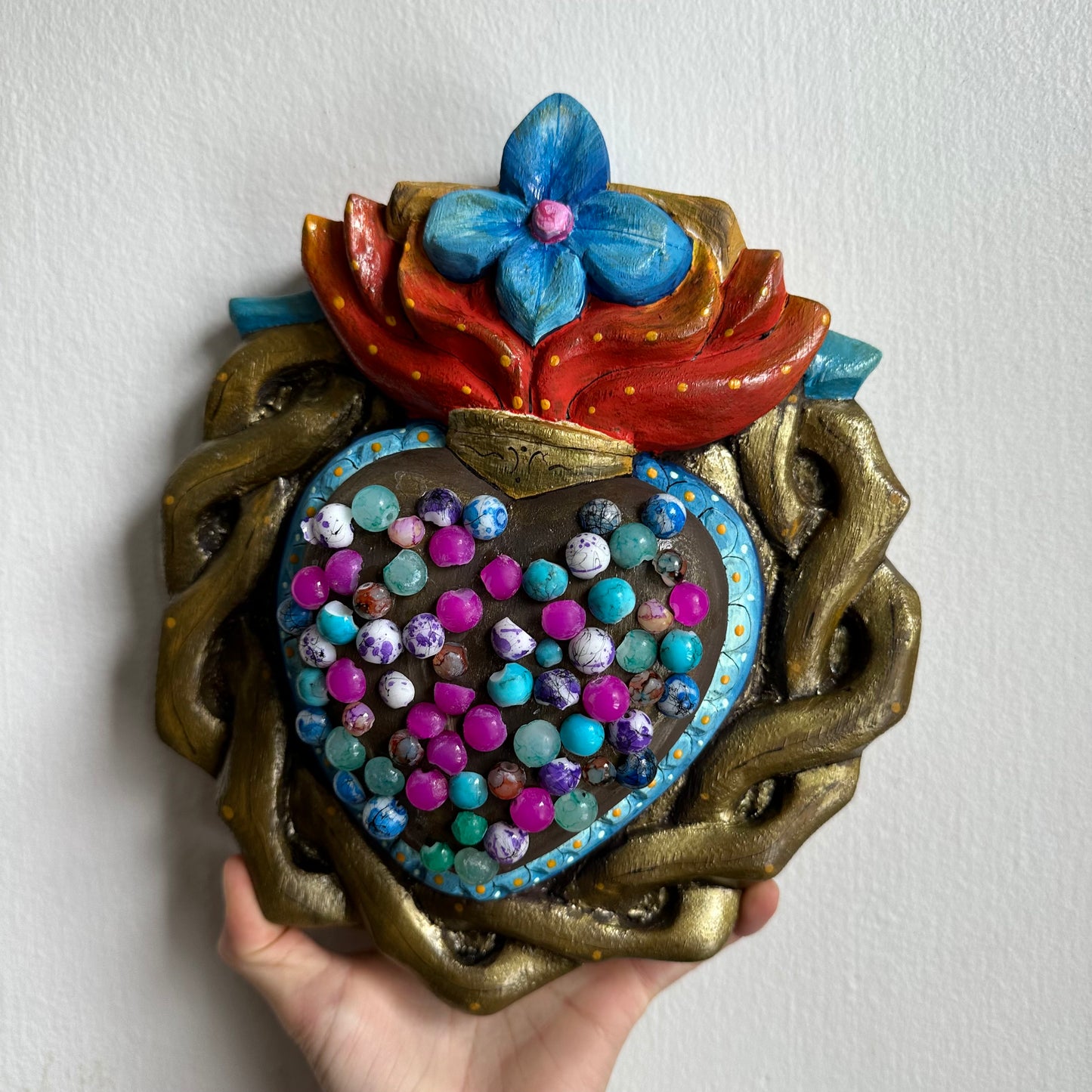 CARVED IN WOOD & HAND PAINTED WALL DECOR COLLECTION