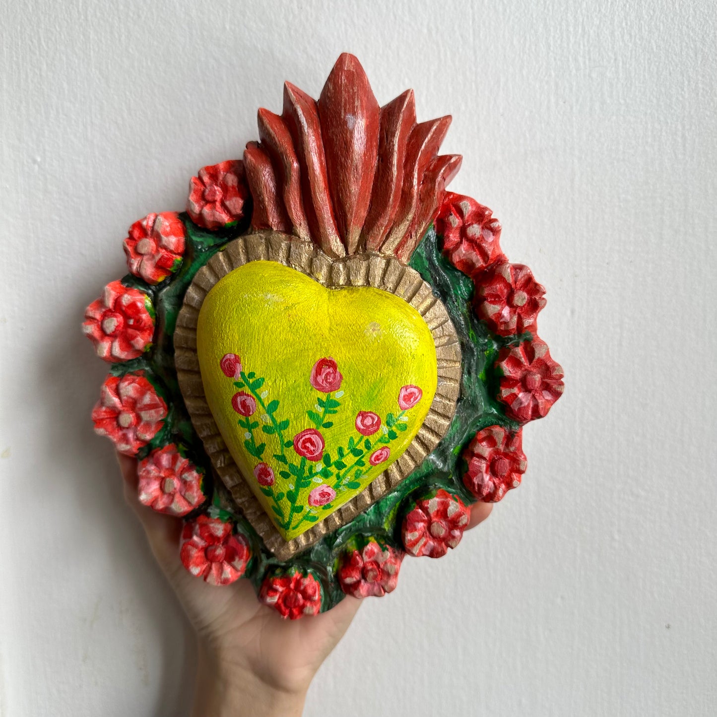 CARVED IN WOOD & HAND PAINTED WALL DECOR COLLECTION