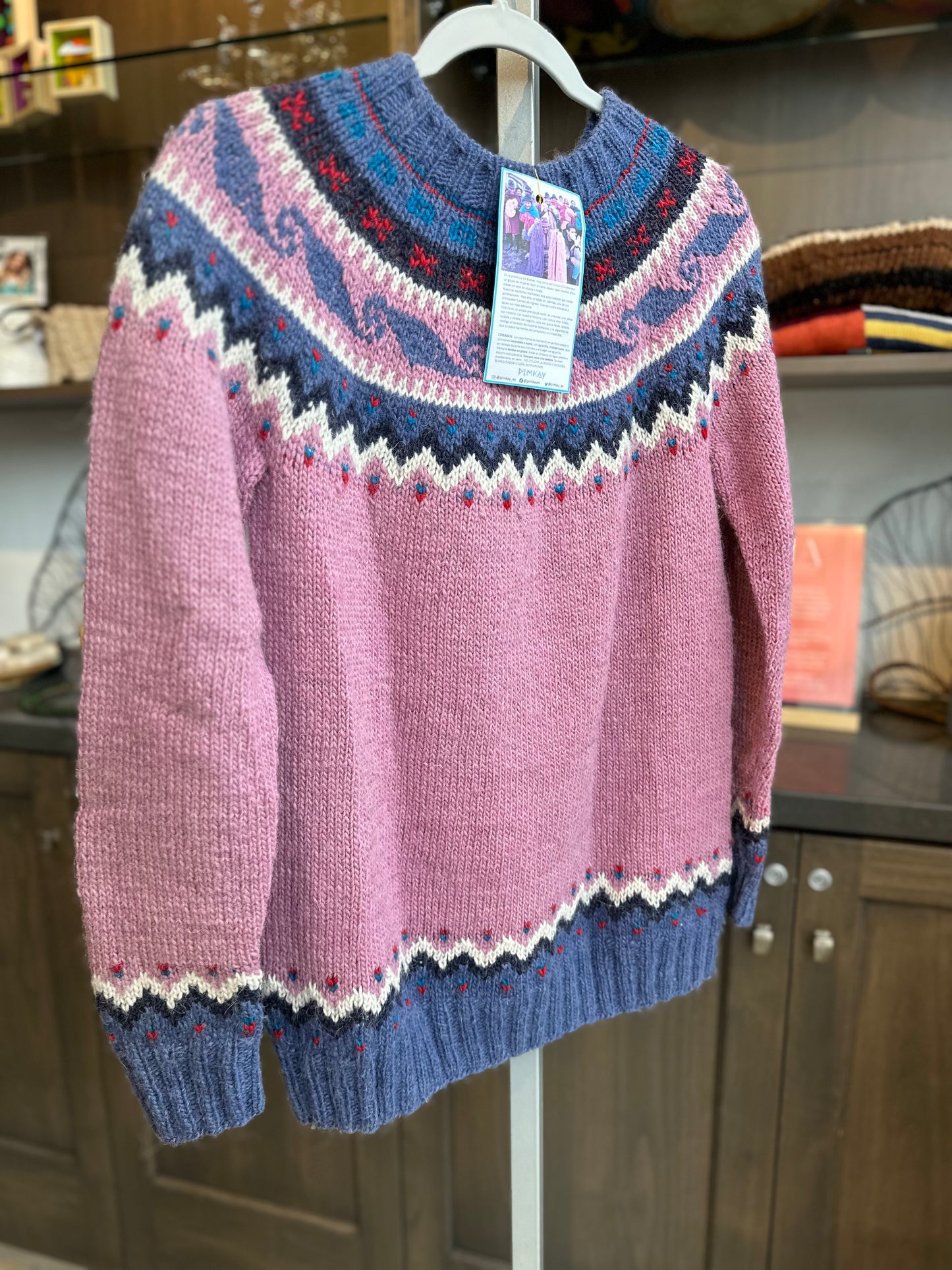 ALPACA WOOL HANDMADE SWEATER, Lila & Celeste