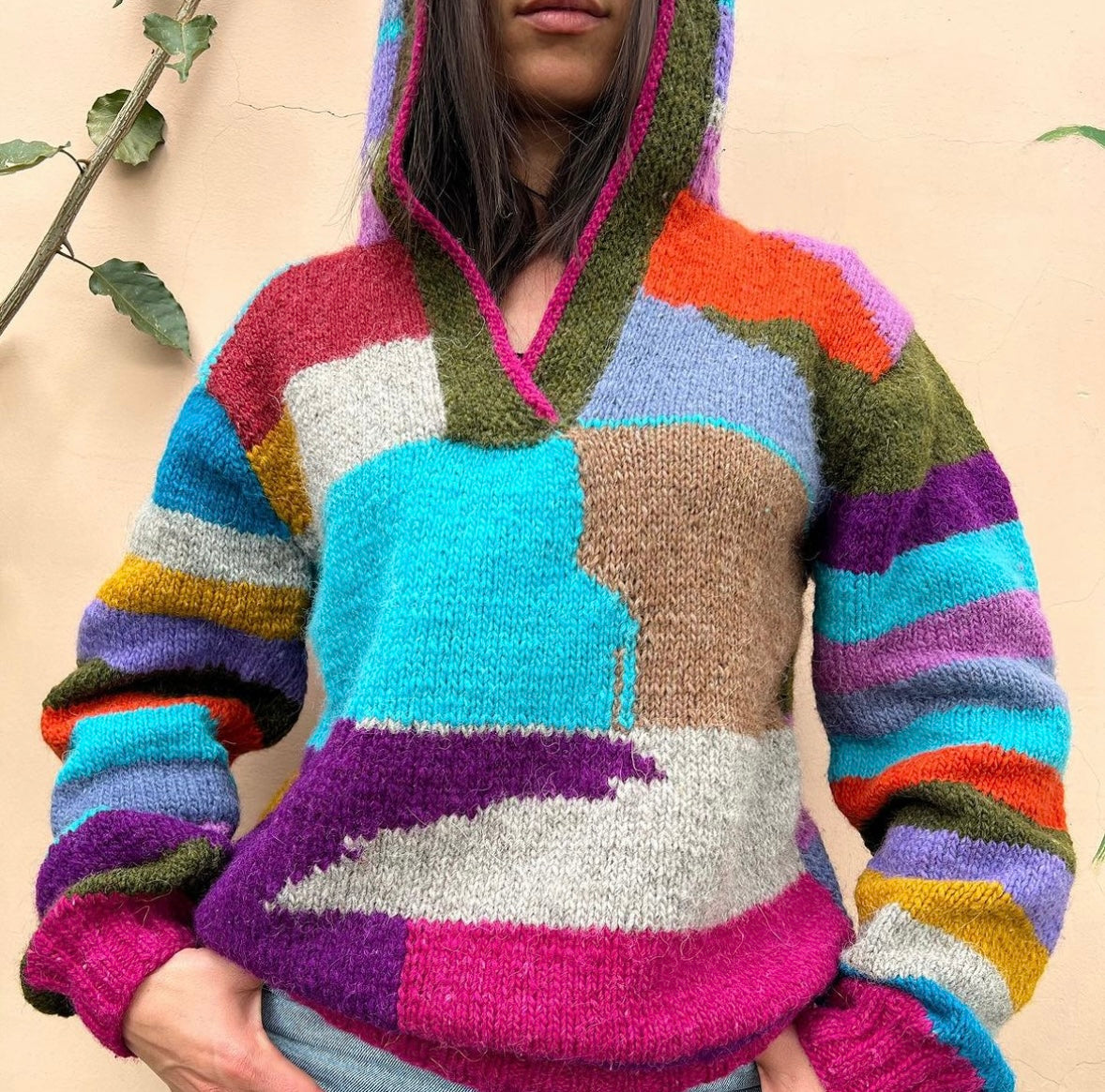 ALPACA WOOL HANDMADE SWEATER, Bonito