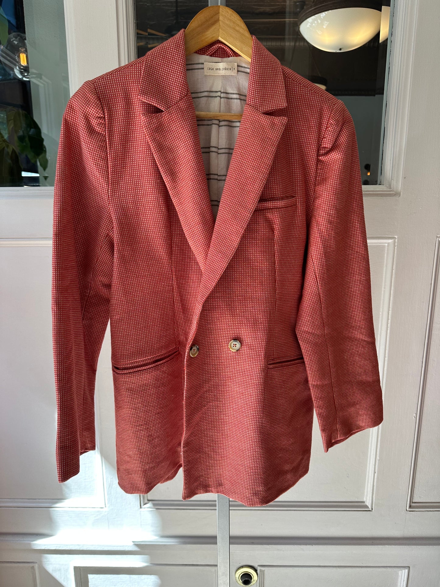 Quelé Encarnado Blazer - 100% Cotton