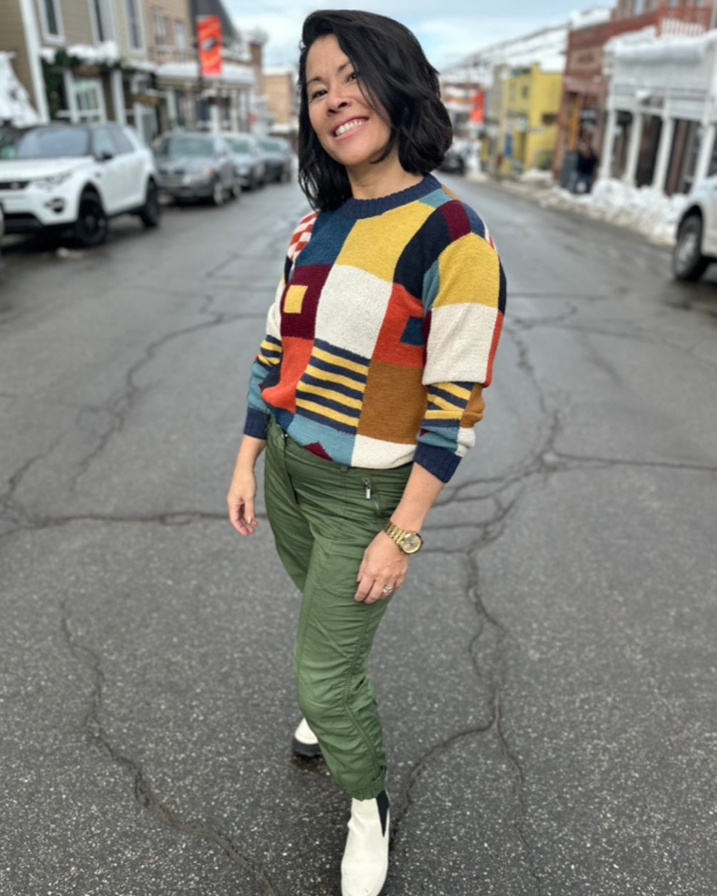 PURE ALPACA KNITTED ONE OF A KIND SWEATER, Patterns