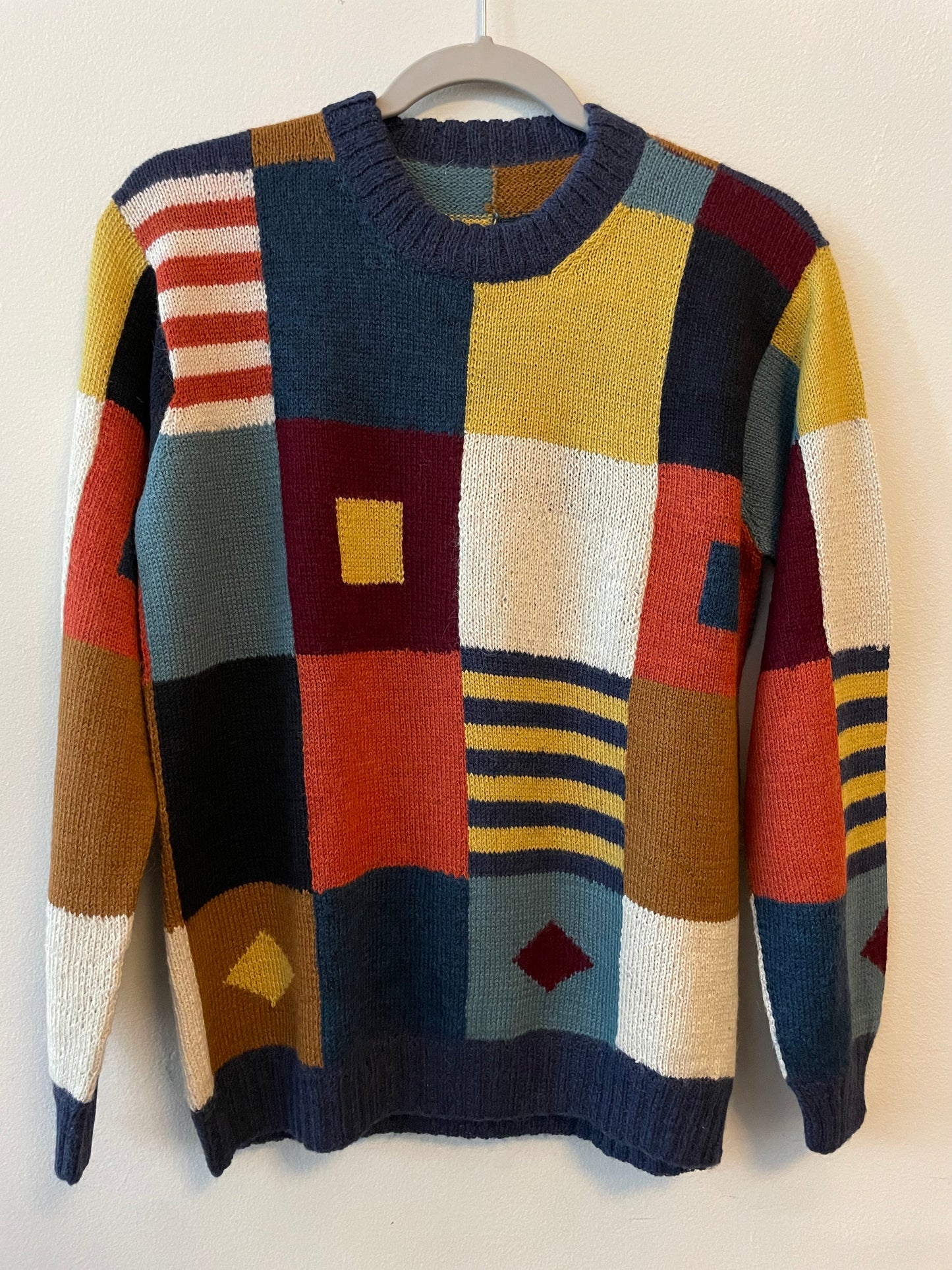 PURE ALPACA KNITTED ONE OF A KIND SWEATER, Patterns