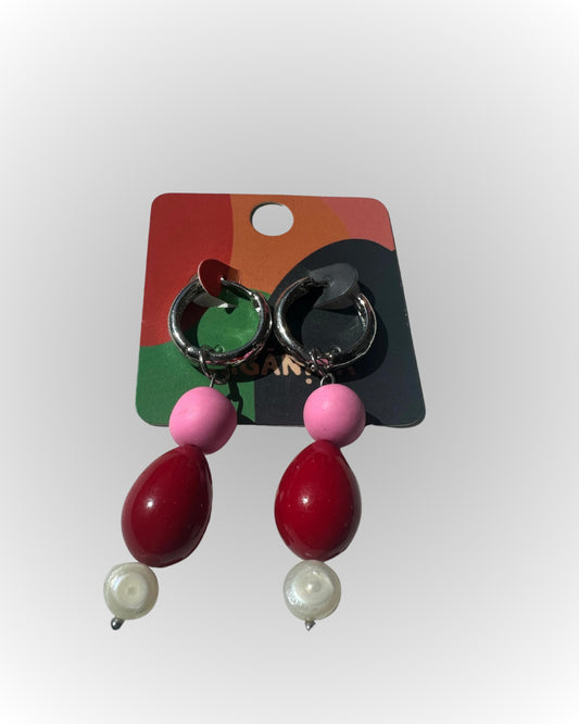 Vetro Rosso Glass Earrings