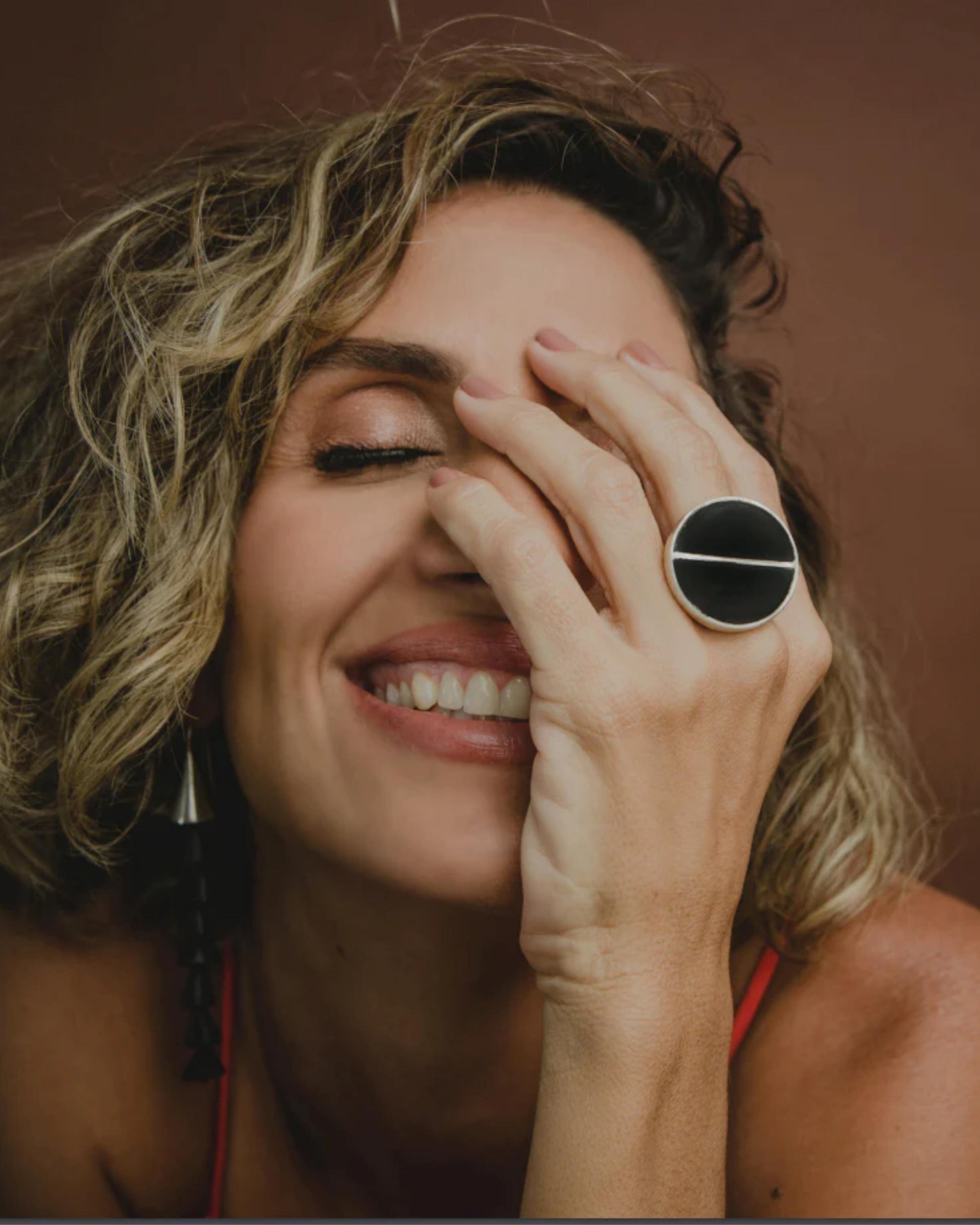 "Ribeirinho" Ring: Coconut & Silver Riverbank Style