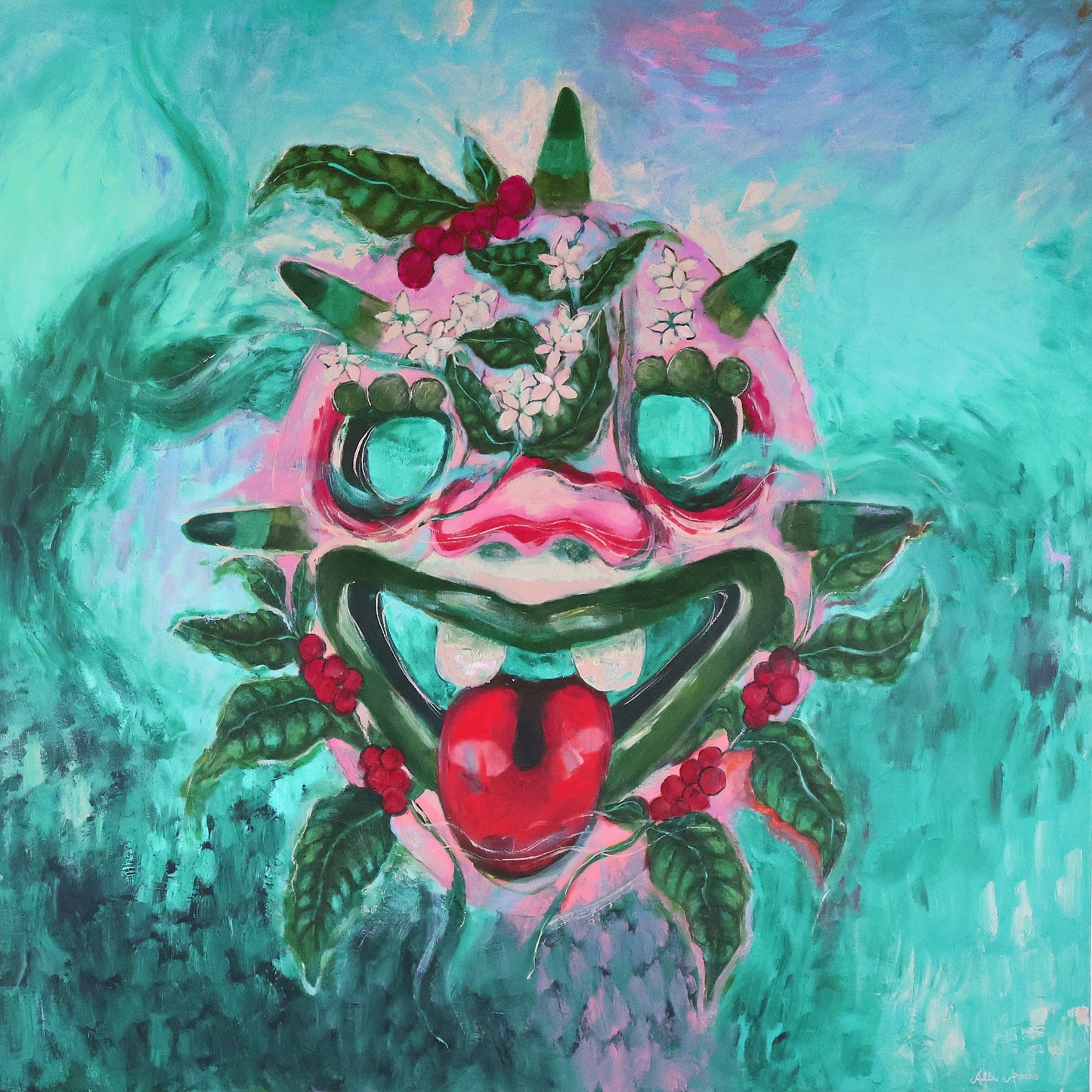 Ojalá, Acrylic Paint on Canvas, 48x48in.