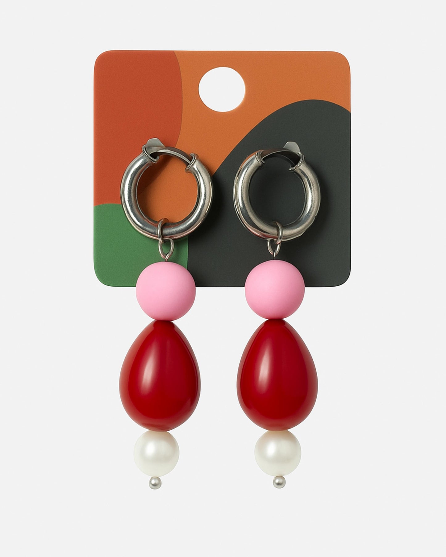 Vetro Rosso Glass Earrings