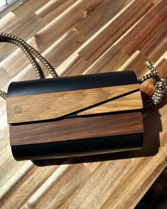 Unique Wooden Handbag - Brazilian Artistry & Sustainable Style