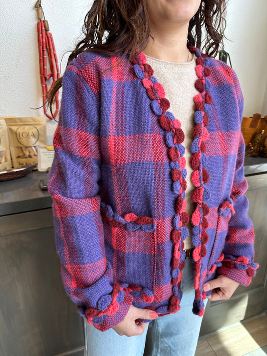 #8 Bordes - Cuadro / Purpura Tom Cherry - Baby Alpaca Jacket