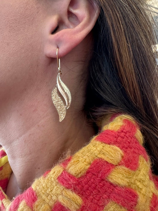 CURVAS - Gold, Filigree Earring