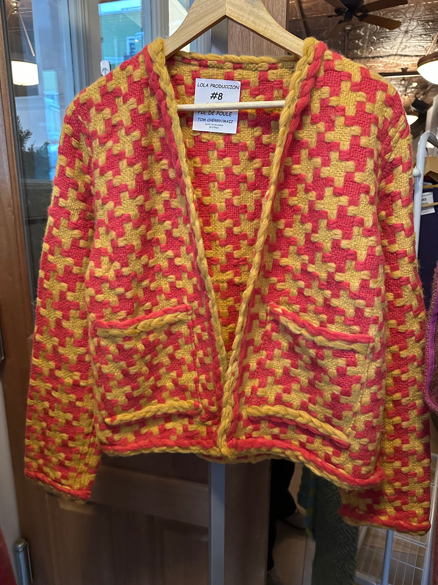 #8 Bordes - Pie de Pule / Tom Cherry Maiz - Baby Alpaca Jacket