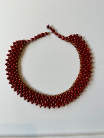 BRASILIAN TREE SEED HANDMADE NECKLACE, Sementes