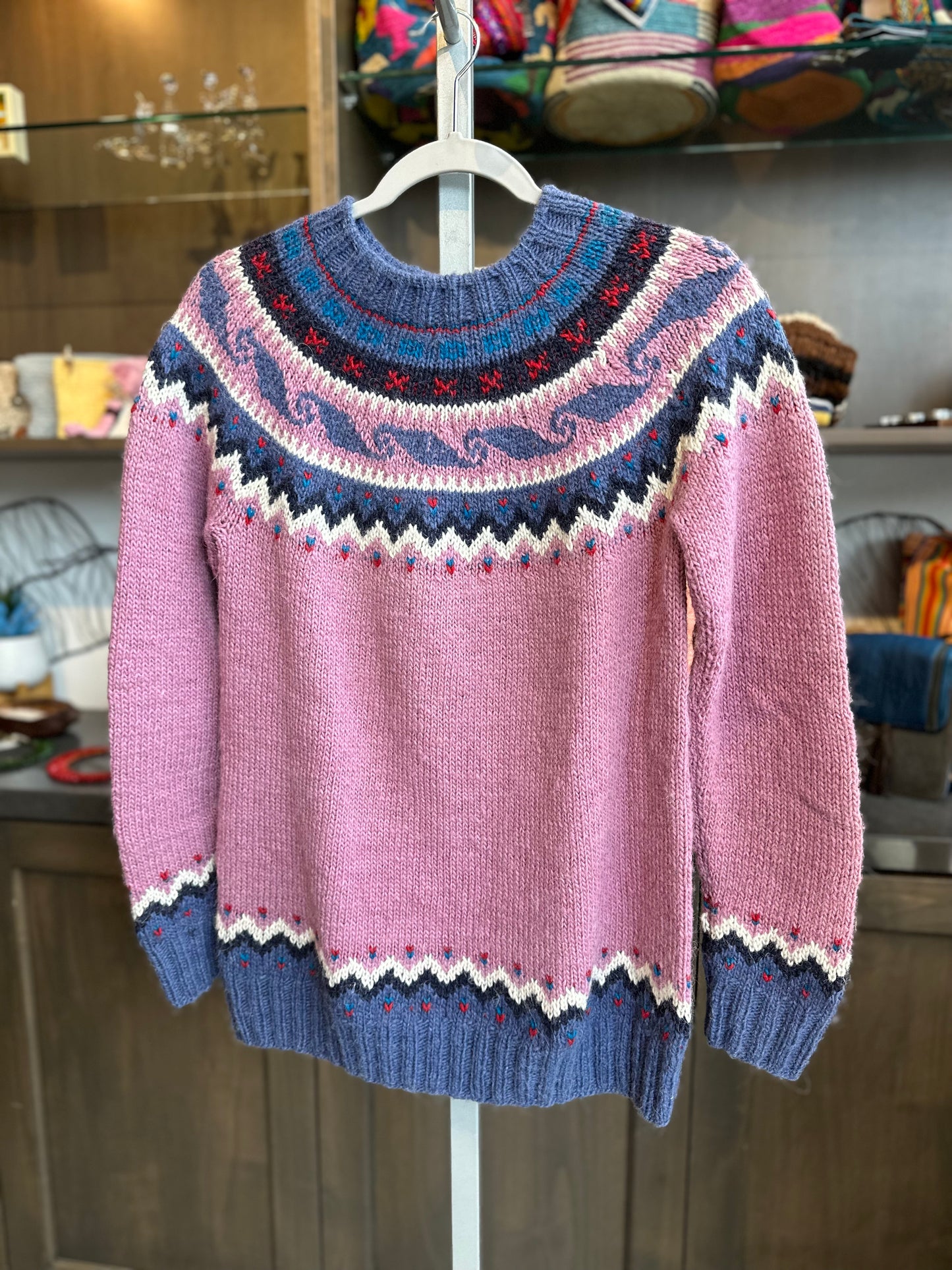 ALPACA WOOL HANDMADE SWEATER, Lila & Celeste