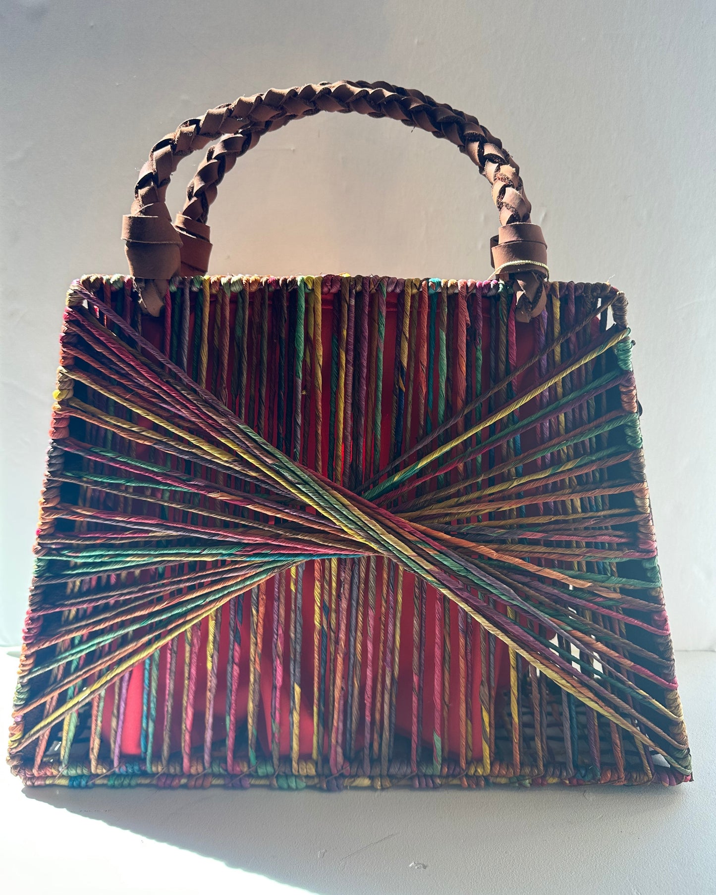 COLORFUL STRINGS HANDMADE BAG